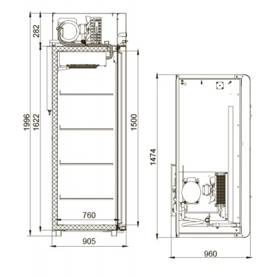 Холодильный шкаф Polair CB114-Gm Alu Холодильный шкаф Polair CB114-Gm Alu