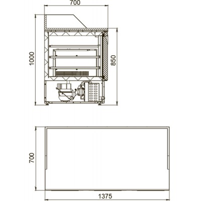Холодильный стол Polair TMi3GNpizza-G Холодильный стол Polair TMi3GNpizza-G