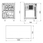 Морозильный стол Polair TB2GN-GC