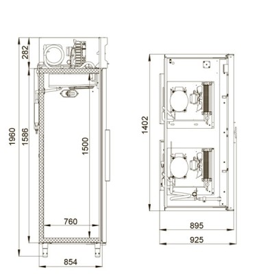 Холодильный шкаф Polair CC214-G Холодильный шкаф Polair CC214-G