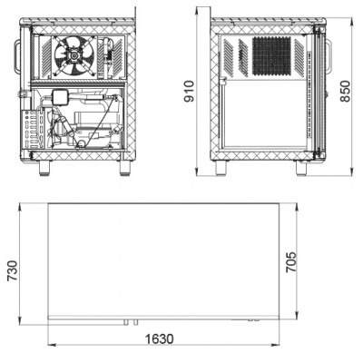 Холодильный стол Polair TD3GN-G Холодильный стол Polair TD3GN-G