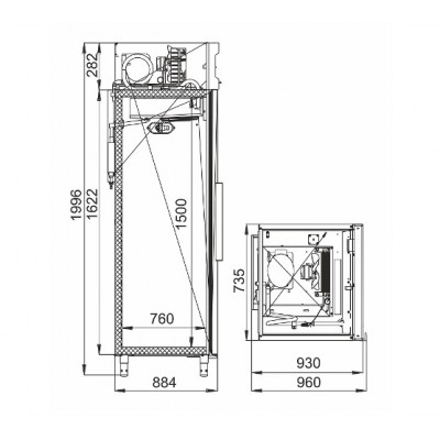 Холодильный шкаф Polair CB107-G Холодильный шкаф Polair CB107-G