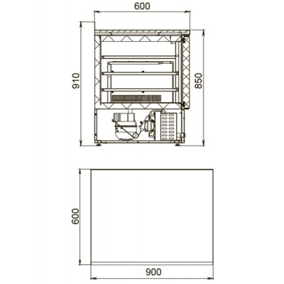 Морозильный стол Polair TBi2-G Морозильный стол Polair TBi2-G