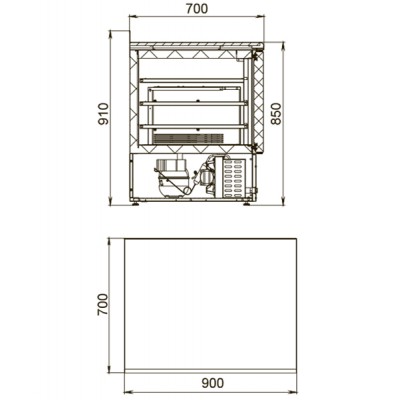 Холодильный стол Polair TMi2GN-G Холодильный стол Polair TMi2GN-G