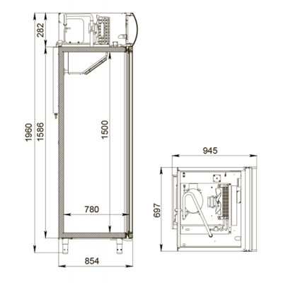 Холодильный шкаф Polair DM107-S версия 2.0 Холодильный шкаф Polair DM107-S версия 2.0