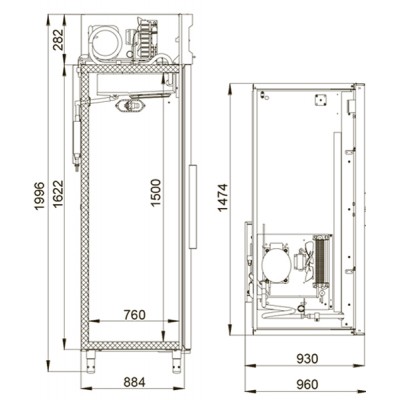 Холодильный шкаф Polair CB114-G Холодильный шкаф Polair CB114-G