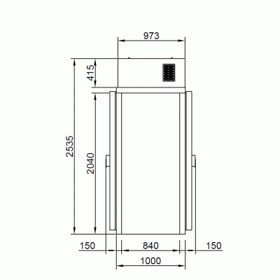POLAIR КХН-1,44 Minicella MM 2 двери без пола POLAIR КХН-1,44 Minicella MM 2 двери без пола