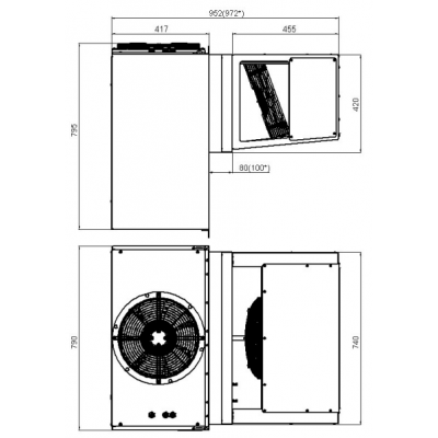 Холодильный моноблок Polair MB 328 S Холодильный моноблок Polair MB 328 S