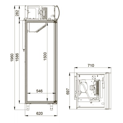 Холодильный шкаф Polair DM105-S версия 2.0 Холодильный шкаф Polair DM105-S версия 2.0
