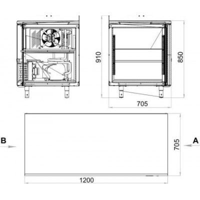 Морозильный стол Polair TB2GN-G Морозильный стол Polair TB2GN-G