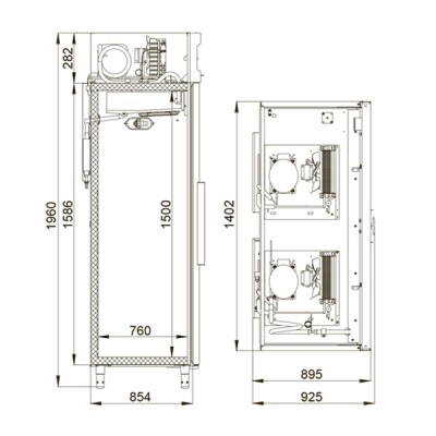 Холодильный шкаф Polair CC214-S Холодильный шкаф Polair CC214-S