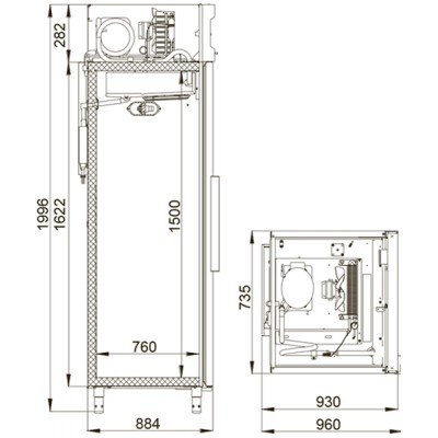Холодильный шкаф Polair CB107-S Холодильный шкаф Polair CB107-S