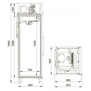 Холодильный шкаф Polair CM107-S (ШХ-0.7)