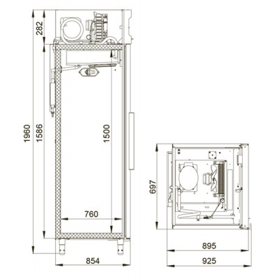 Холодильный шкаф Polair CM107-S (ШХ-0.7) Холодильный шкаф Polair CM107-S (ШХ-0.7)