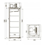 Холодильный шкаф Polair CB107-Gm Alu