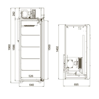 Холодильный шкаф Polair CV110-Sm Alu Холодильный шкаф Polair CV110-Sm Alu