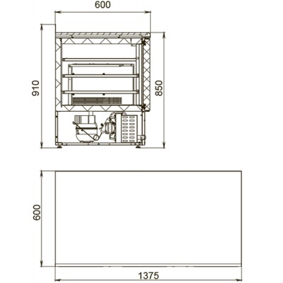 Морозильный стол Polair TBi3-G Морозильный стол Polair TBi3-G
