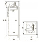 Холодильный шкаф Polair CM105-S (ШХ-0.5)