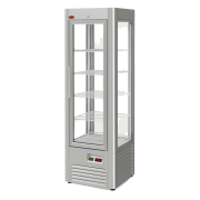 Холодильная шкаф-витрина Марихолодмаш Veneto RS-0,4 нержавейка (полки-решетка)