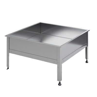 Душевой поддон для мойки туш Марихолодмаш 800х800х400 мм (сварная конструкция) Душевой поддон для мойки туш Марихолодмаш 800х800х400 мм (сварная конструкция)