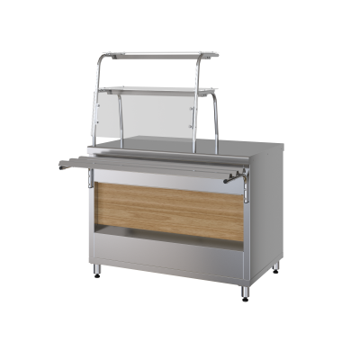 Прилавок нейтральный с полками Марихолодмаш ПНП15 Прилавок нейтральный с полками Марихолодмаш ПНП15