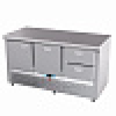 Стол холодильный среднетемпературный Abat СХС-70Н-02 (дверь, ящики 1/2, ящик 1) без борта Стол холодильный среднетемпературный Abat СХС-70Н-02 (дверь, ящики 1/2, ящик 1) без борта