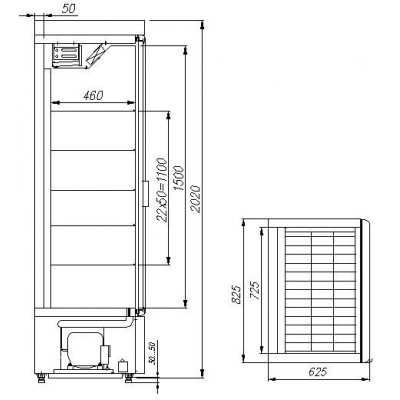Холодильный шкаф Carboma R560 CB Холодильный шкаф Carboma R560 CB