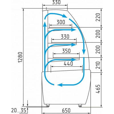 Кондитерская витрина серого цвета Carboma ВХСв-1,3Д (Техно, K70 VM 1,3-1 LIGHT) Кондитерская витрина серого цвета Carboma ВХСв-1,3Д (Техно, K70 VM 1,3-1 LIGHT)