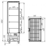 Шкаф кондитерский Carboma R800C Люкс