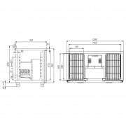 Холодильный стол Carboma T70 M2-1 0430 2 двери (2GN/NT)