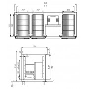 Холодильный стол Полюс T70 M3-1-G 9006/9005 (3GNG/NT)