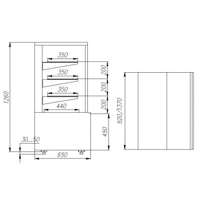 Кондитерская витрина Carboma ВХСв - 0,9д Cube ТЕХНО Кондитерская витрина Carboma ВХСв - 0,9д Cube ТЕХНО