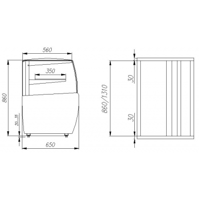 Кондитерская витрина Carboma K70 VM 1,3-12 LIGHT (ВХСв - 1,3д MINI) Кондитерская витрина Carboma K70 VM 1,3-12 LIGHT (ВХСв - 1,3д MINI)