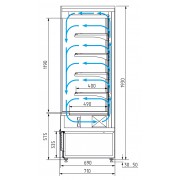 Пристенная холодильная горка Carboma Cube 1930/710 ВХСп-2,5 INOX (FС20-07 VM 2,5-2 0430)