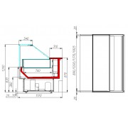 Морозильная витрина Carboma ВХСн-1,25 GC110 (GC110 SL 1,25-1)
