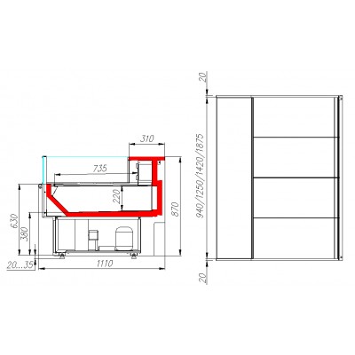 Открытая холодильная витрина Carboma ВХСо-1,25 Carboma GC110(GC110 SM 1,25-2) Открытая холодильная витрина Carboma ВХСо-1,25 Carboma GC110(GC110 SM 1,25-2)