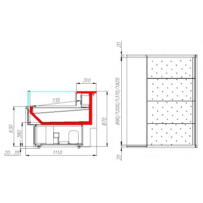 Холодильная витрина Carboma ВХСл-0,94 Carboma GC110 (GC110 SP 0,94-2) Холодильная витрина Carboma ВХСл-0,94 Carboma GC110 (GC110 SP 0,94-2)