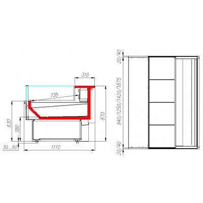Холодильная витрина Carboma ВХСл-2,0 (GC110 SP 2,0-2) Холодильная витрина Carboma ВХСл-2,0 (GC110 SP 2,0-2)