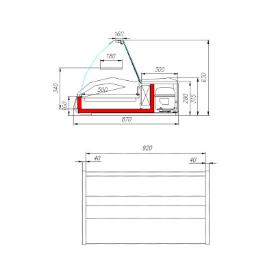 Настольная витрина Полюс A87 SM 1,0-1 (grеy&wood) Настольная витрина Полюс A87 SM 1,0-1 (grеy&wood)