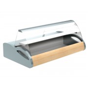 Настольная витрина Полюс A87 SM 1,5-1 (grеy&wood)