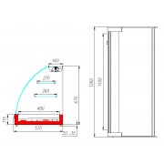 Настольная тепловая витрина Carboma A57 SH 1,2-1