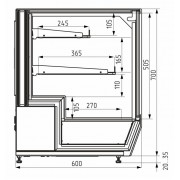 Витрина без охлаждения Carboma AC59 N 0,9-1