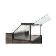 Холодильная витрина Carboma GC111 SM 1,25-1 (газлифт, без боковин)