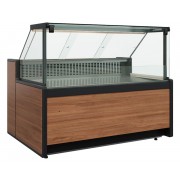 Холодильная витрина Carboma GC111 SV 1,5-1 (газлифт, без боковин)