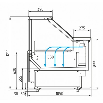 Морозильная витрина Carboma GC111 SL 0,94-1 (без боковин) Морозильная витрина Carboma GC111 SL 0,94-1 (без боковин)