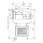 Витрина холодильная Carboma PF07-12 VM 0,9-2 (9006)