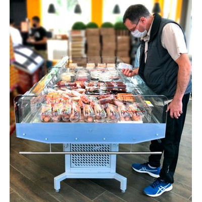 Витрина холодильная Carboma PI11 VM 1,25-2 (модуль левый) (9006) Витрина холодильная Carboma PI11 VM 1,25-2 (модуль левый) (9006)