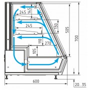 Витрина холодильная Carboma A59 VV 1,2-1