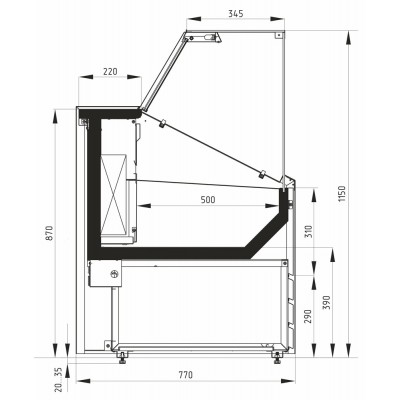 Морозильная витрина Carboma GC75 SL 1,8-1 Морозильная витрина Carboma GC75 SL 1,8-1
