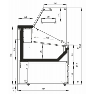 Холодильная витрина Carboma GC75 SM 1,8-1 Холодильная витрина Carboma GC75 SM 1,8-1